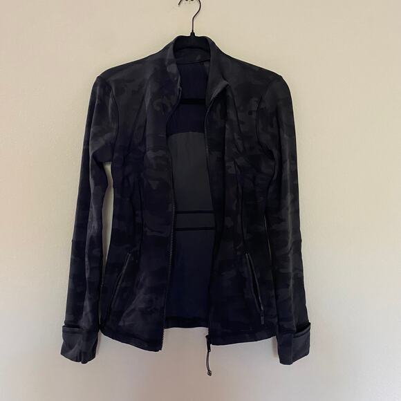 Lululemon Define Jacket Black Grey Luon Camo size 6 - Picture 5 of 7